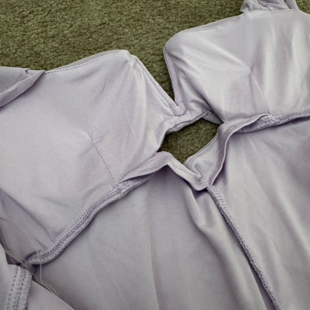 Hello Molly Sz4 lavender long body con polyester spandex dress - Picture 16 of 16